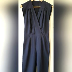 American Apparel Black V-neck Jumpsuit - S